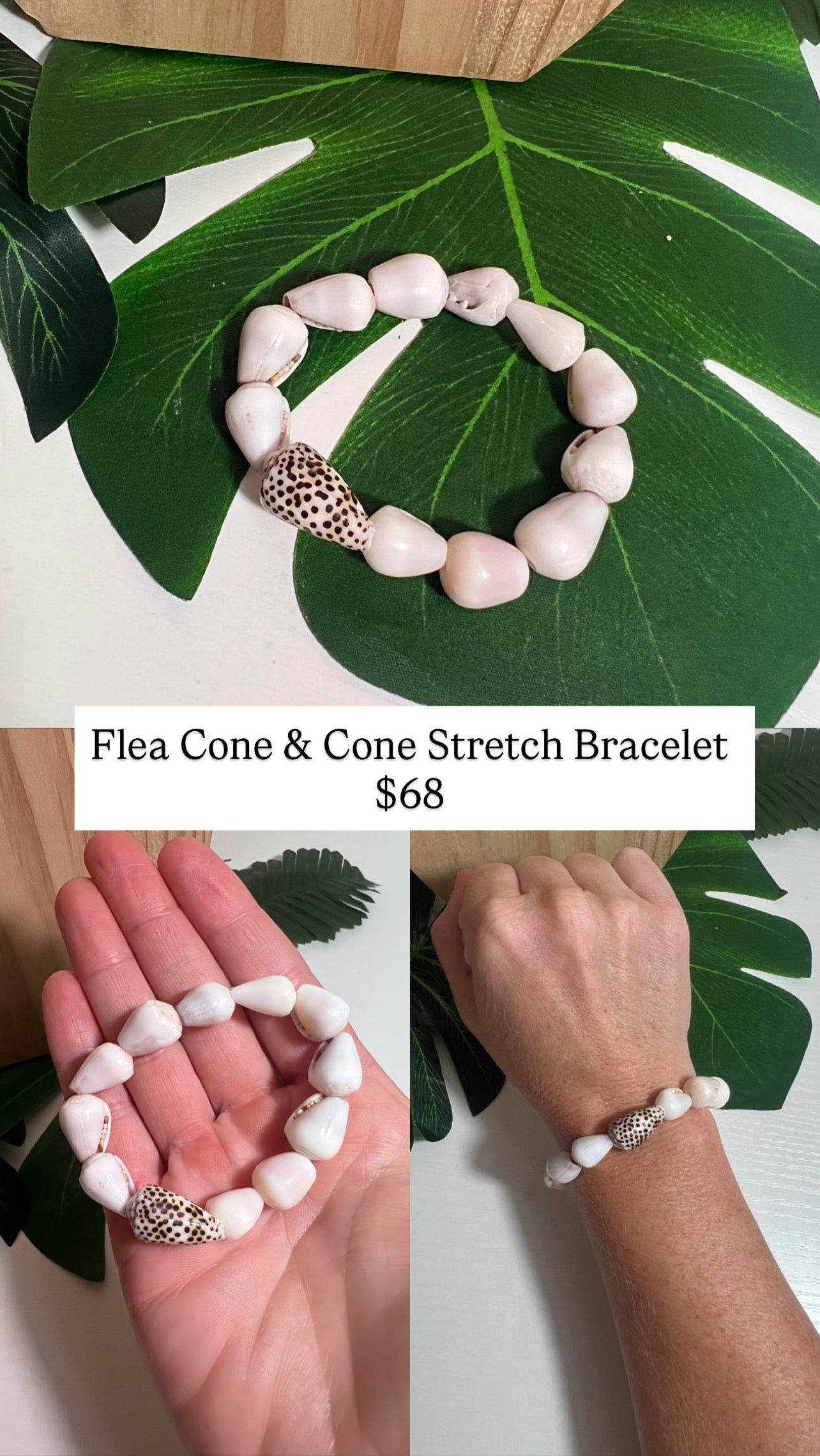 Flea Cone Stretch Bracelet