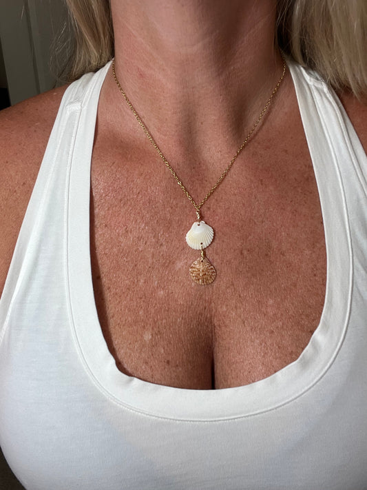 Double Olepe Dangle Necklace