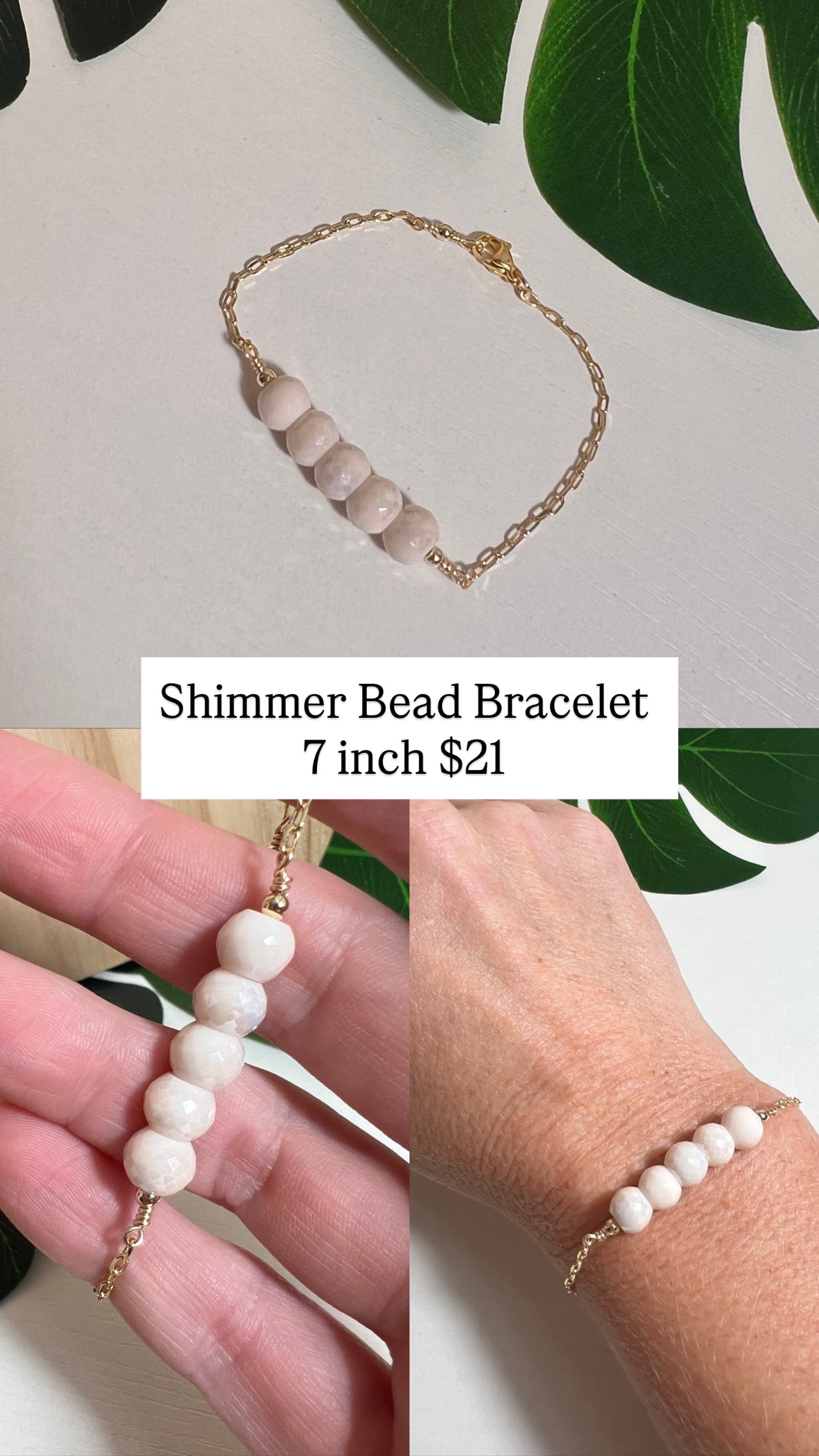 Shimmer Bead Bracelet