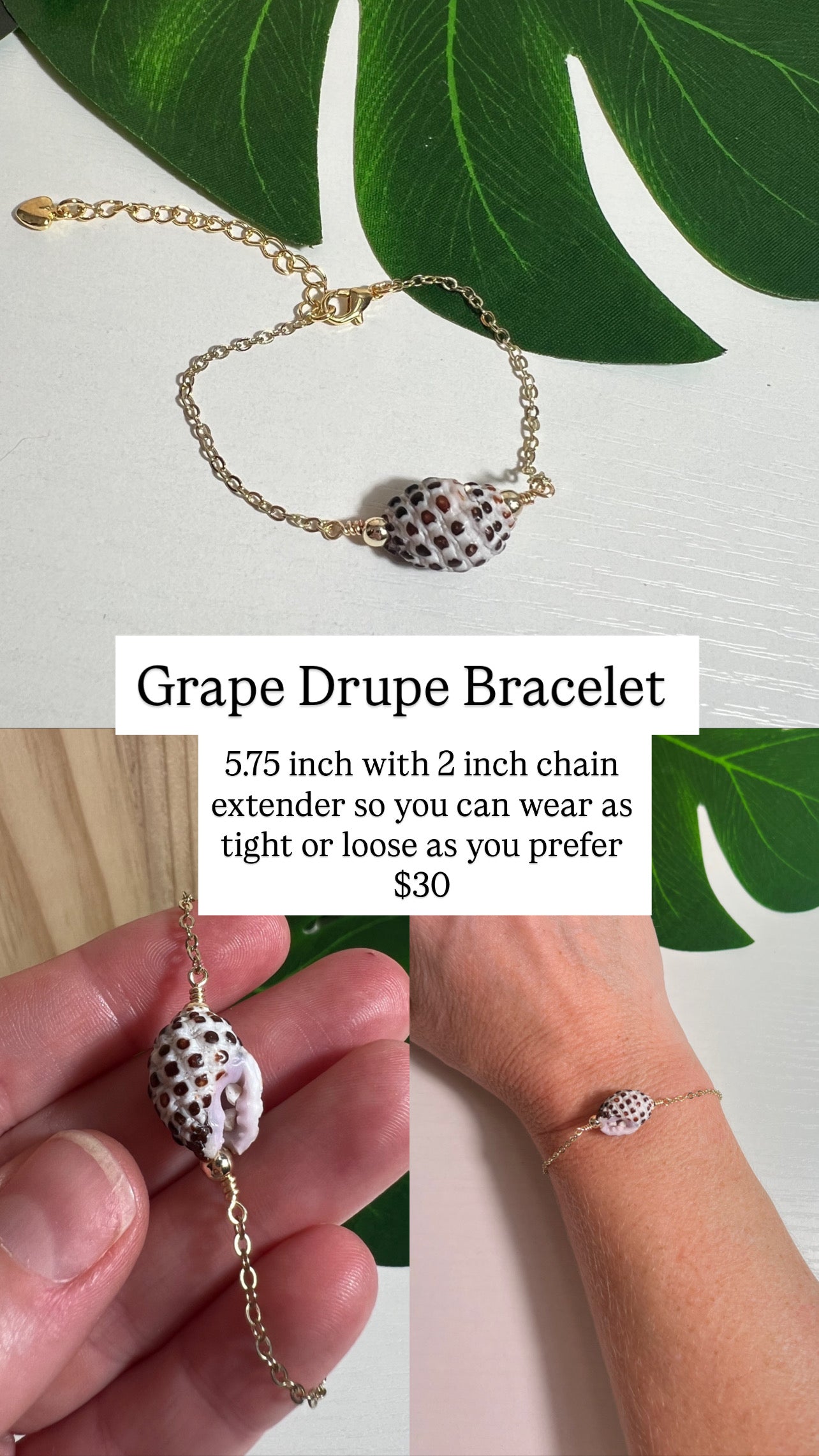 Grape Drupe Bracelet