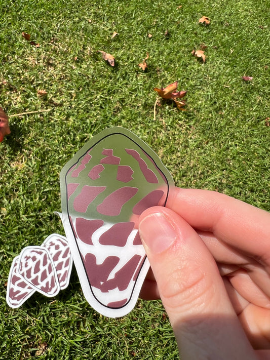 Brown Hebrew Sticker