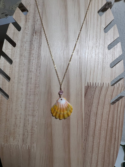Sunrise Shell Necklace - Gold Filled