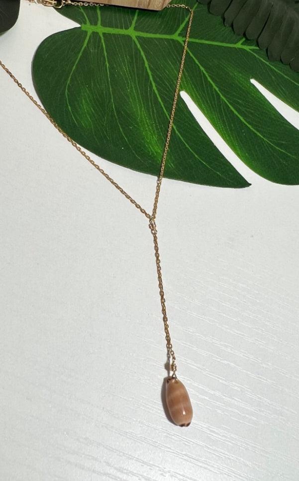 Isabella Cowry Dangle Necklace