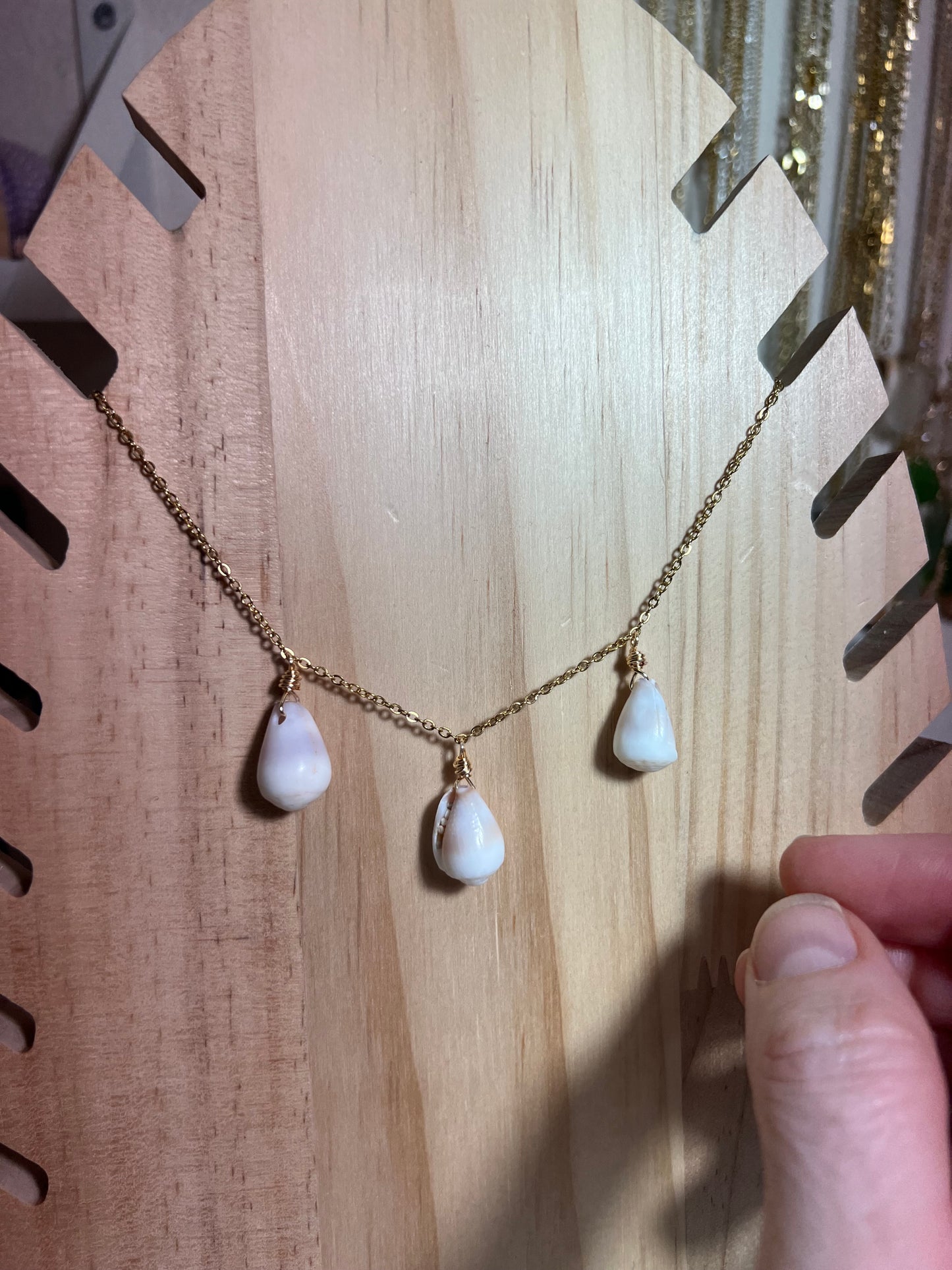 3 Hawaiian Cone Shell Necklace