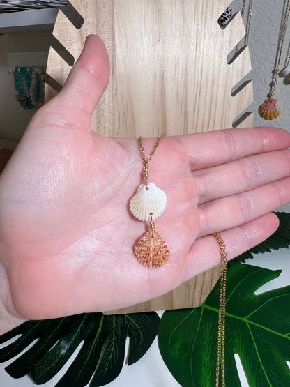 Double Olepe Dangle Necklace