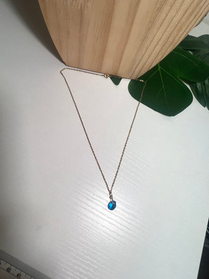 Teal Seaglass Necklace