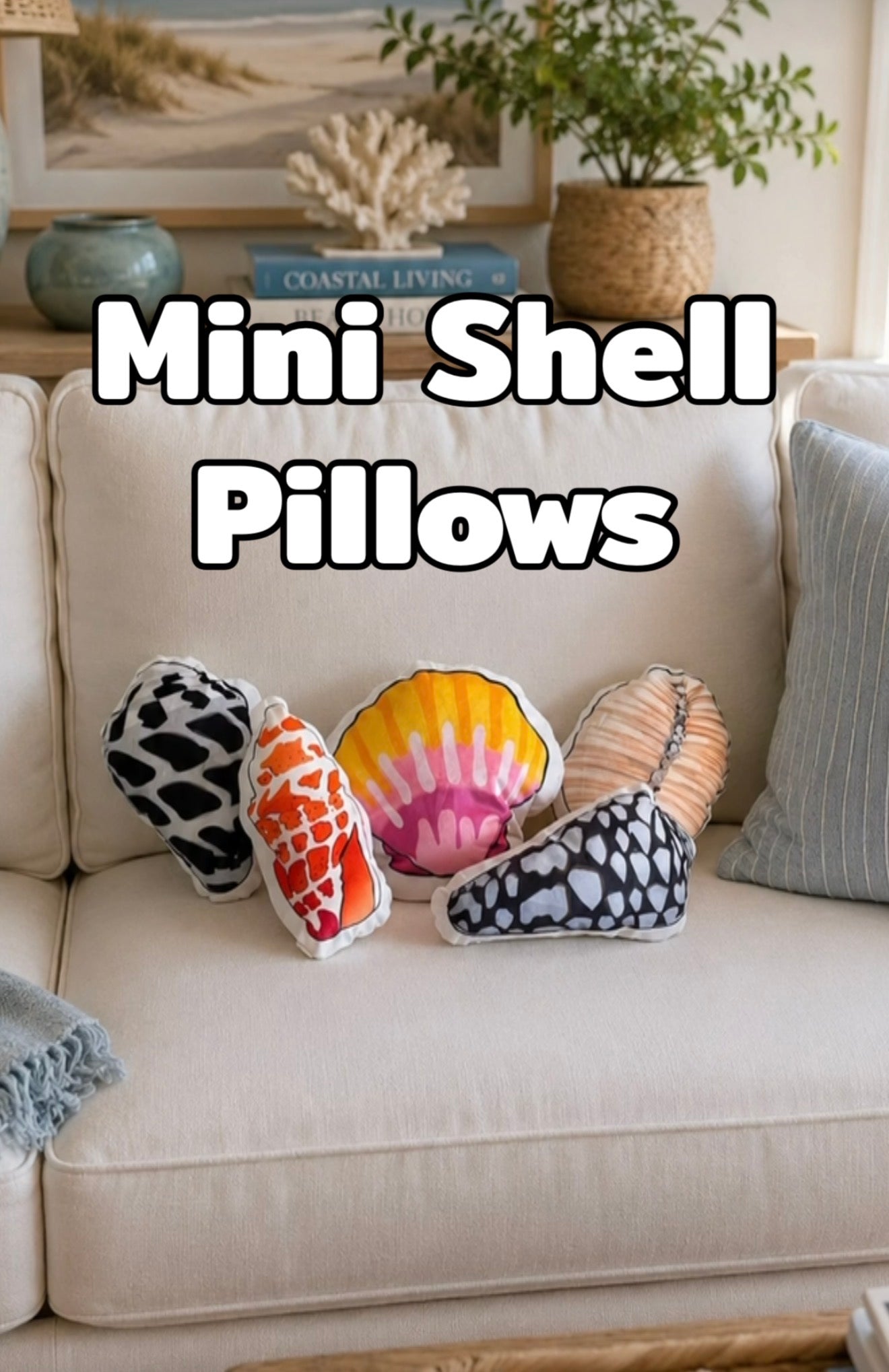 Mini Seashell Pillows