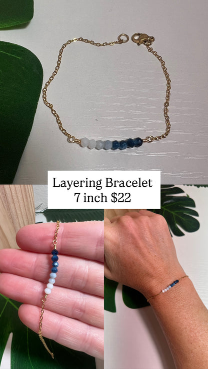 Blue Ombre Bracelet