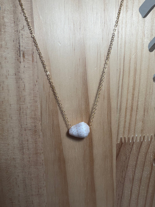 Abbreviated Cone Floating Shell Necklace – Gold Filled | 17"