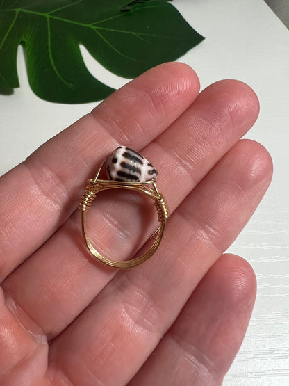 Chaldean Cone Wire Wrapped Ring - Size 6