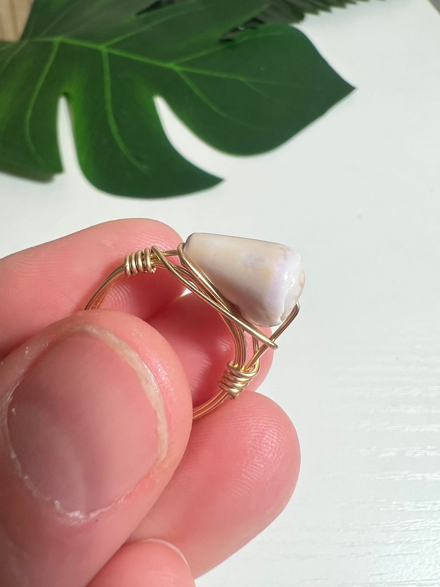 Morelets Cone Wire Wrapped Ring - Size 5 - Gold Filled