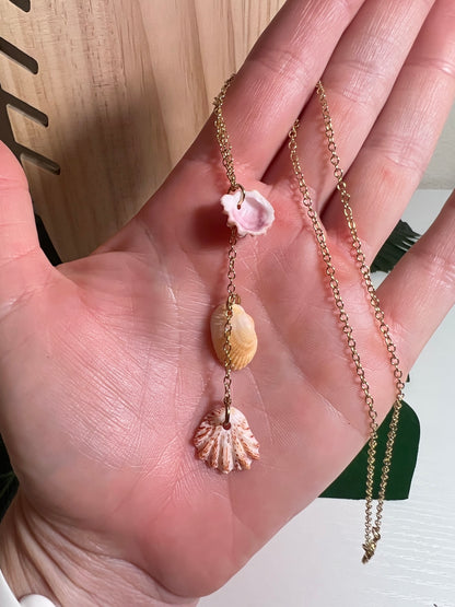 Sanibel Triple Shell Dangle - Gold Filled