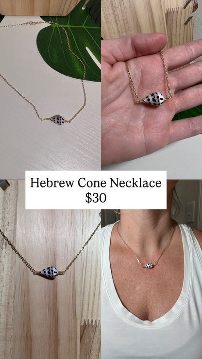 Hebrew Cone Shell Necklace
