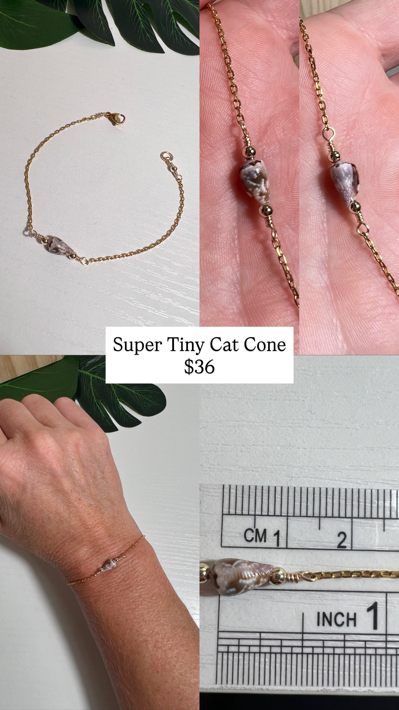 Super Tiny Cat Cone Bracelet