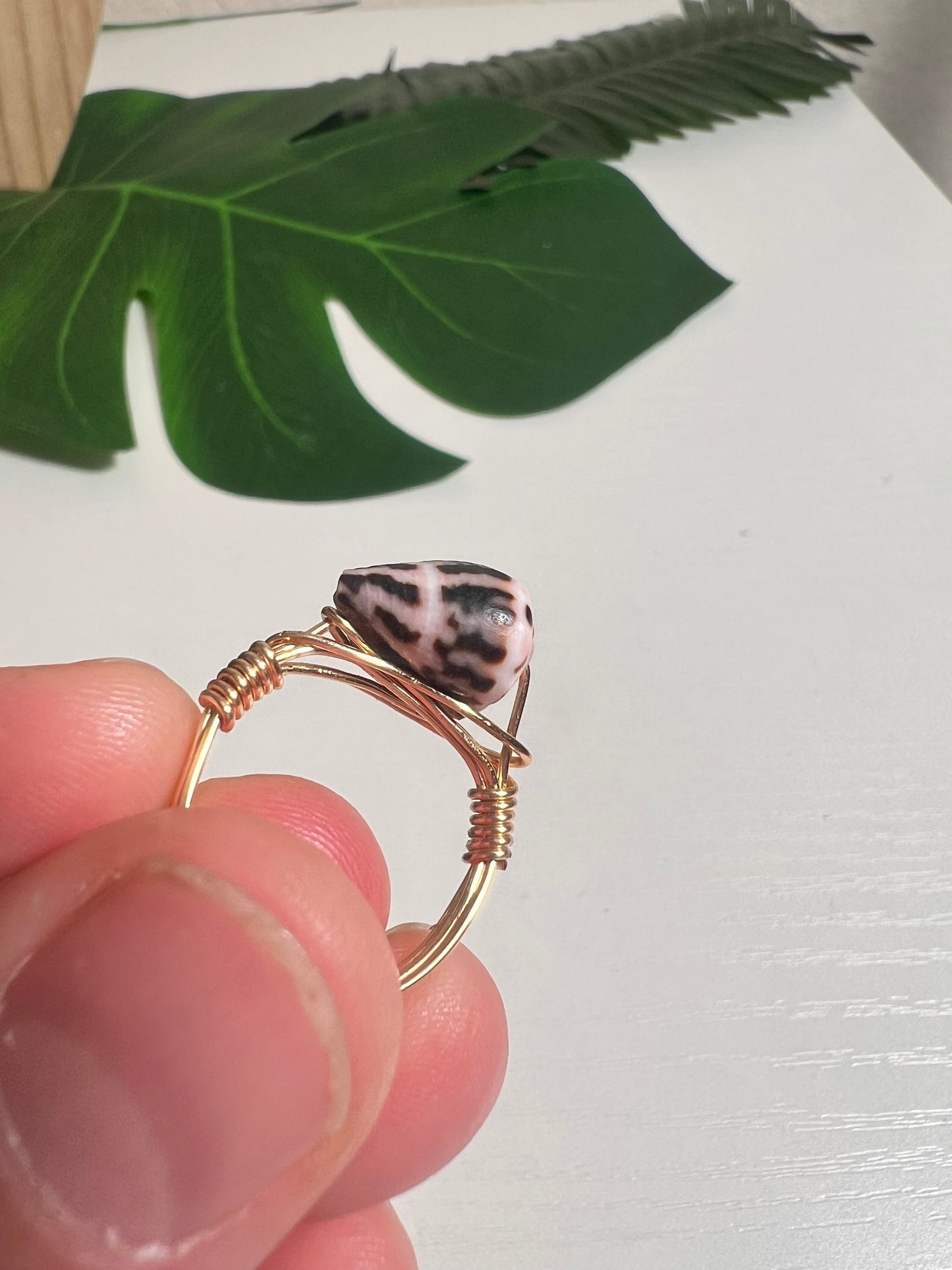 Chaldean Cone Wire Wrapped Ring - Size 6