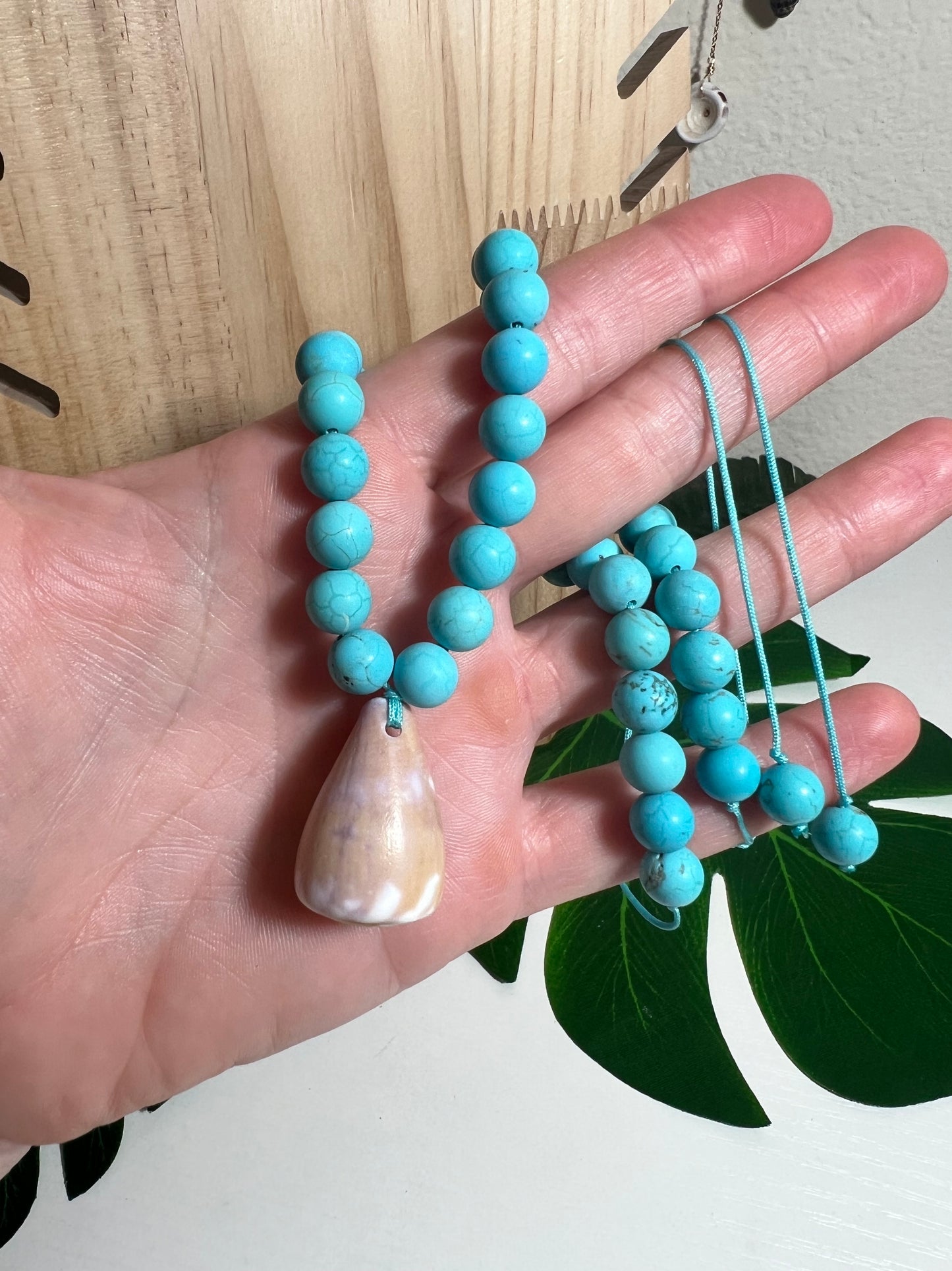 Hawaiian Cone Shell Adjustable Necklace