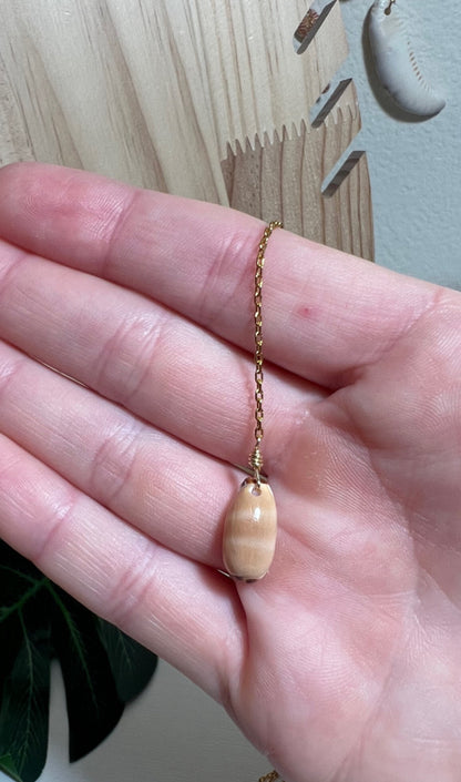Isabella Cowry Dangle Necklace