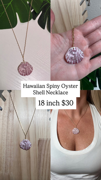 Hawaiian Spiny Oyster Shell Necklace