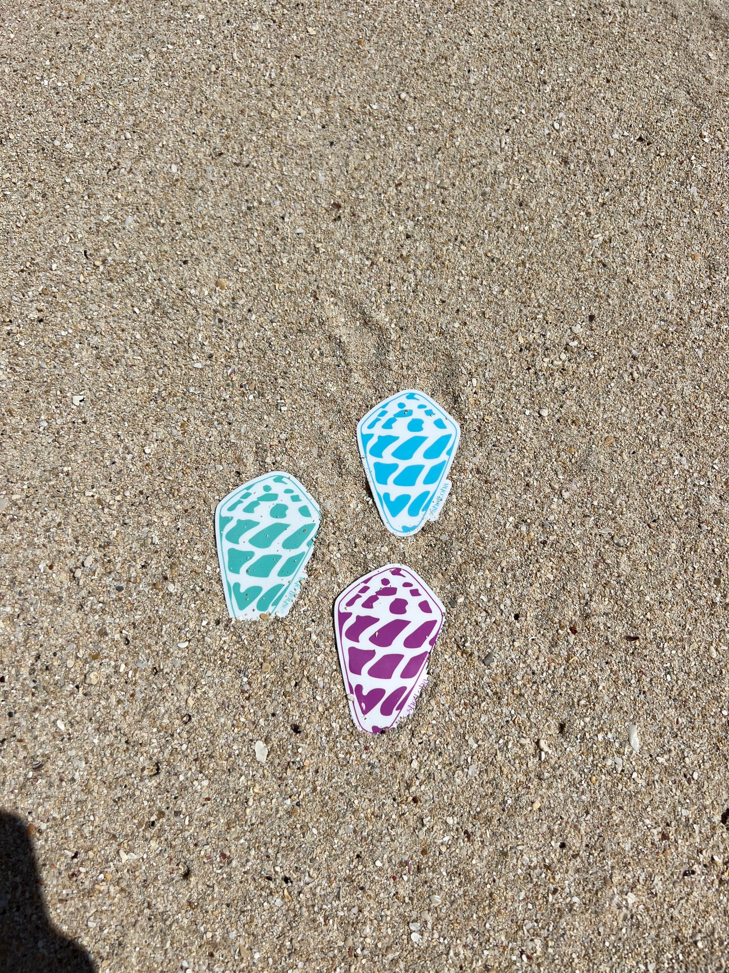 Neon Hebrew Cone Shell Stickers