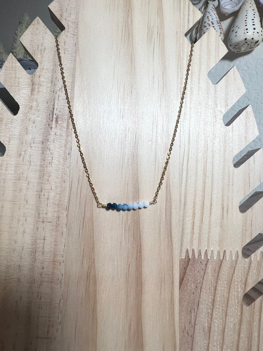 Blue Ombre Layering Necklace