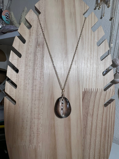Snakehead Cowry Lip Necklace