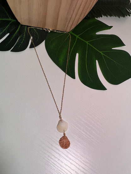 Double Olepe Dangle Necklace