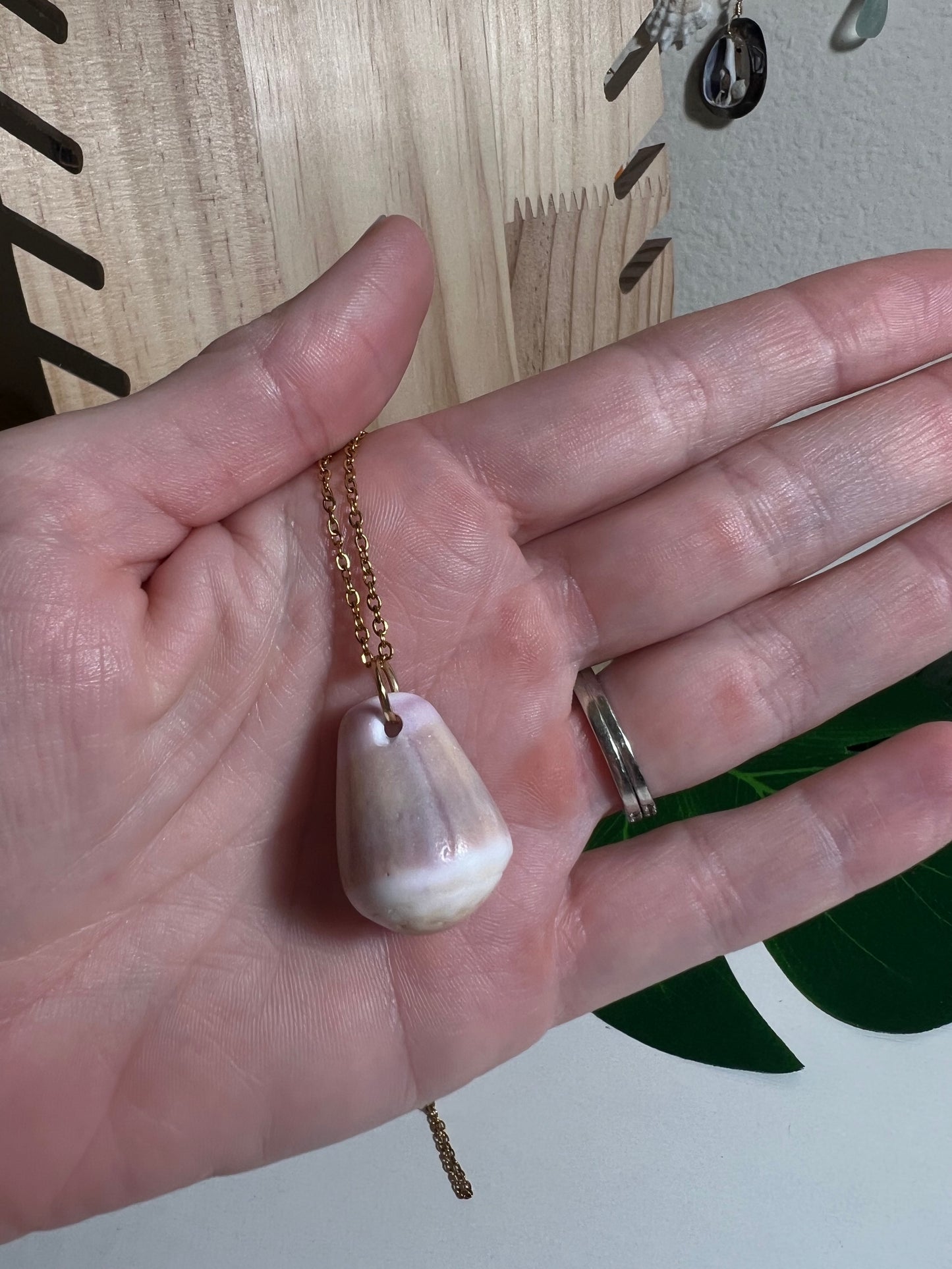 Ocean Tumbled Hawaiian Cone Shell Necklace