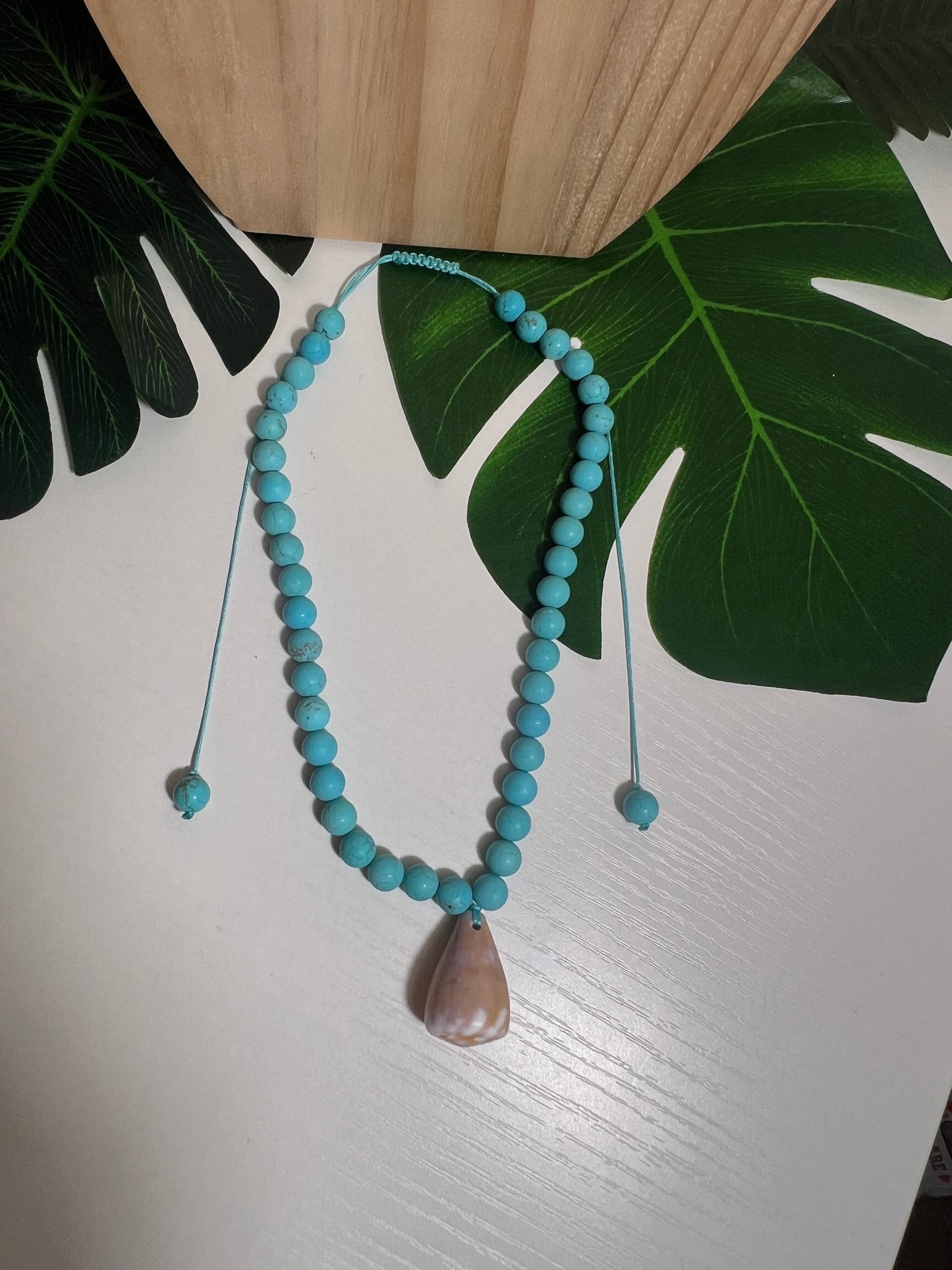 Hawaiian Cone Shell Adjustable Necklace