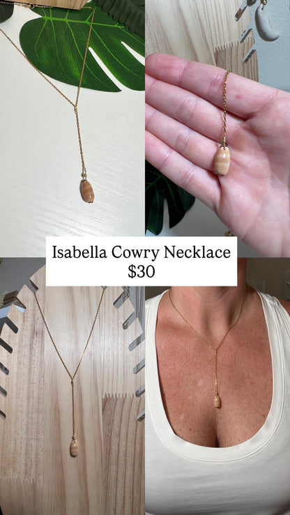Isabella Cowry Dangle Necklace