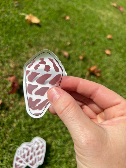 Brown Hebrew Sticker
