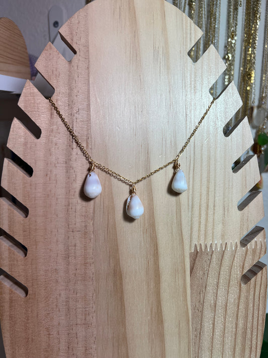 3 Hawaiian Cone Shell Necklace