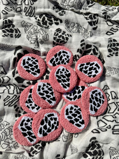 Cozy Car Coasters | Tropical & Seashell Cup Holder Coasters