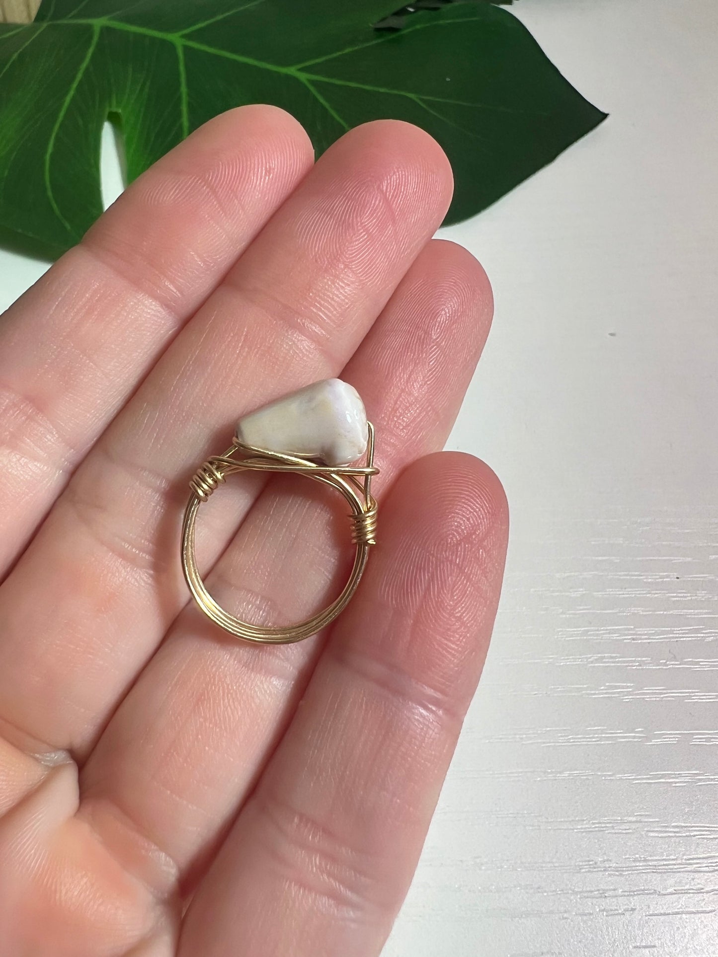 Morelets Cone Wire Wrapped Ring - Size 5 - Gold Filled
