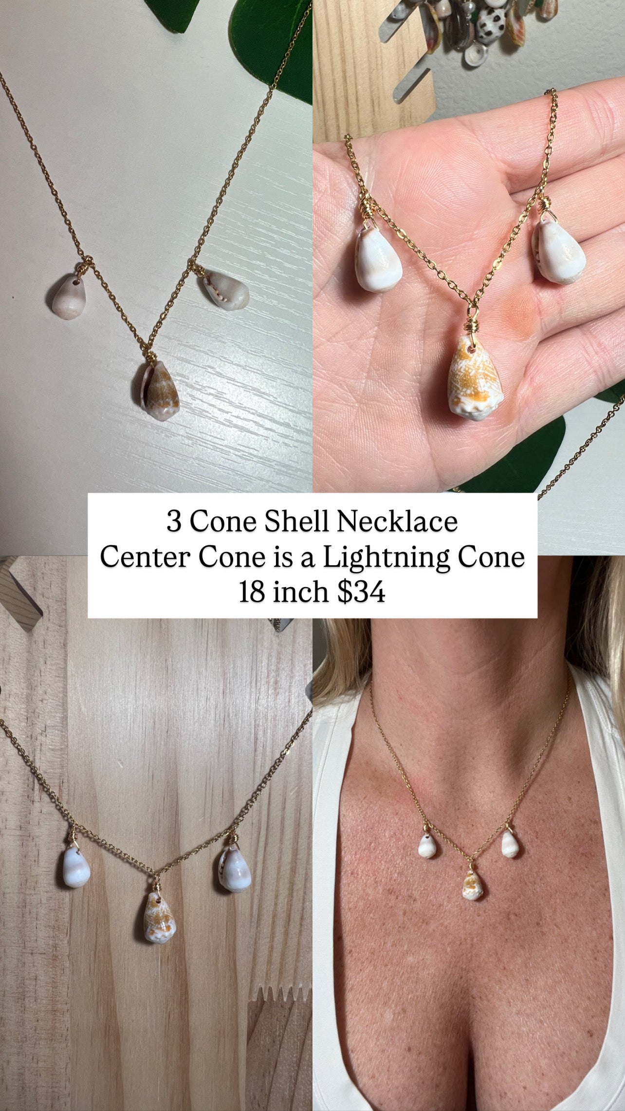 Lightning Cone Necklace