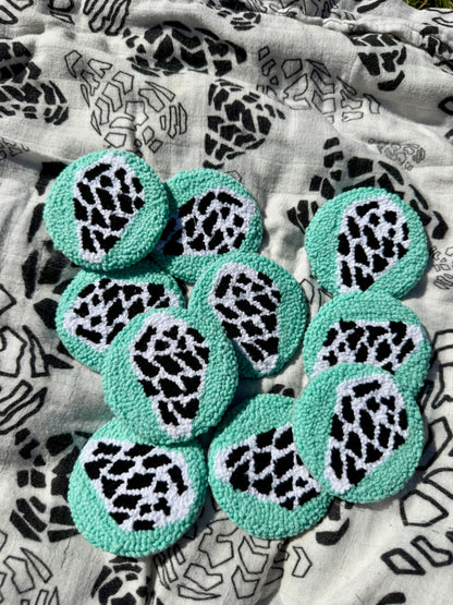 Cozy Car Coasters | Tropical & Seashell Cup Holder Coasters