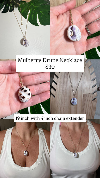 Mulberry Drupe Necklace