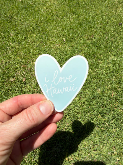I Love Hawaii Sticker