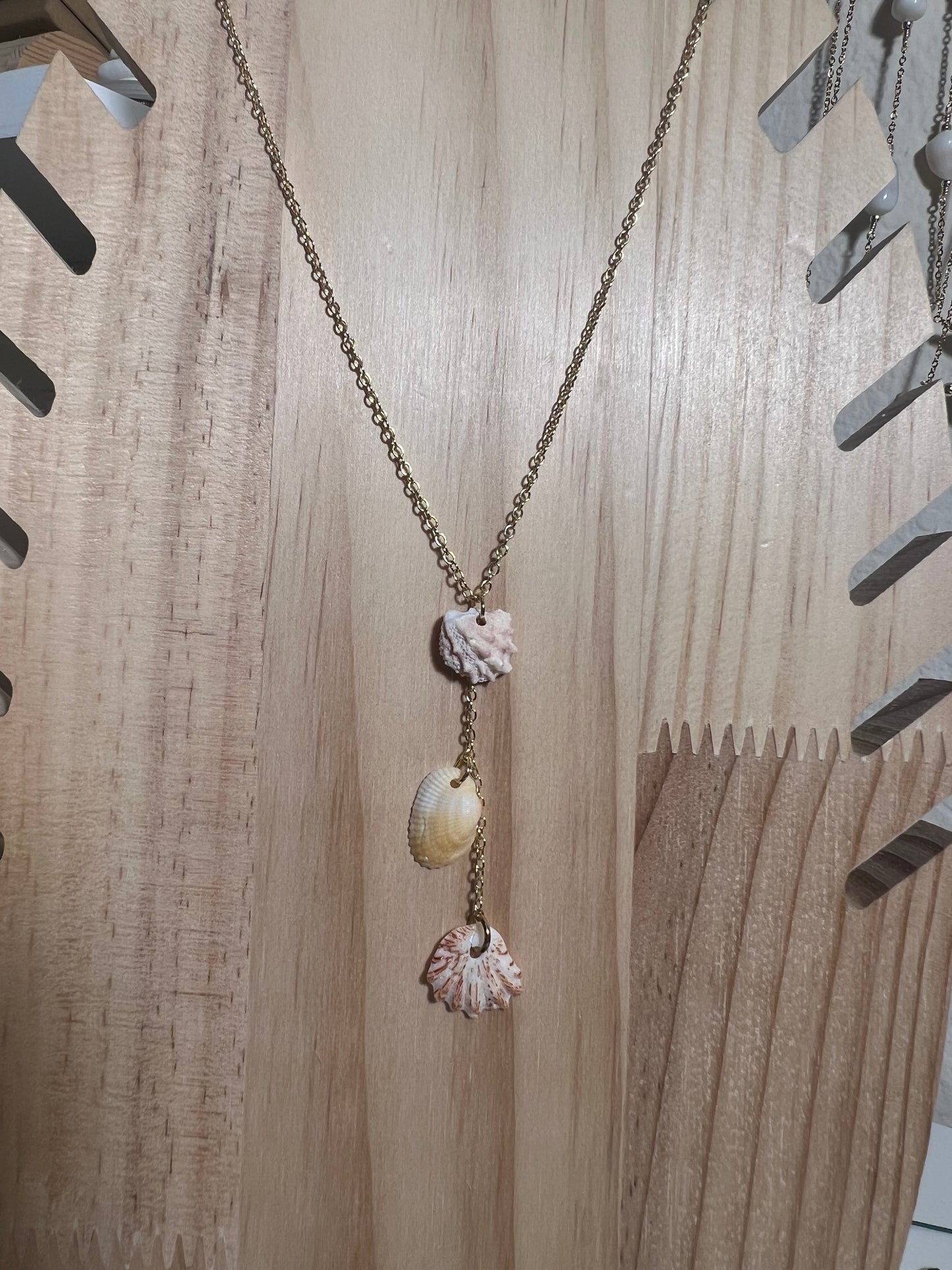 Sanibel Triple Shell Dangle - Gold Filled