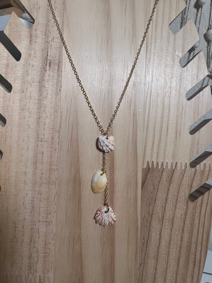 Sanibel Triple Shell Dangle - Gold Filled