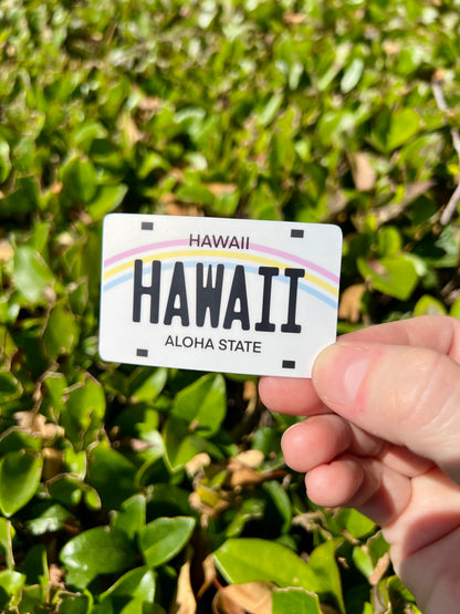 HI License Plate Stickers