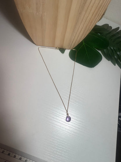 Purple Seaglass Necklace
