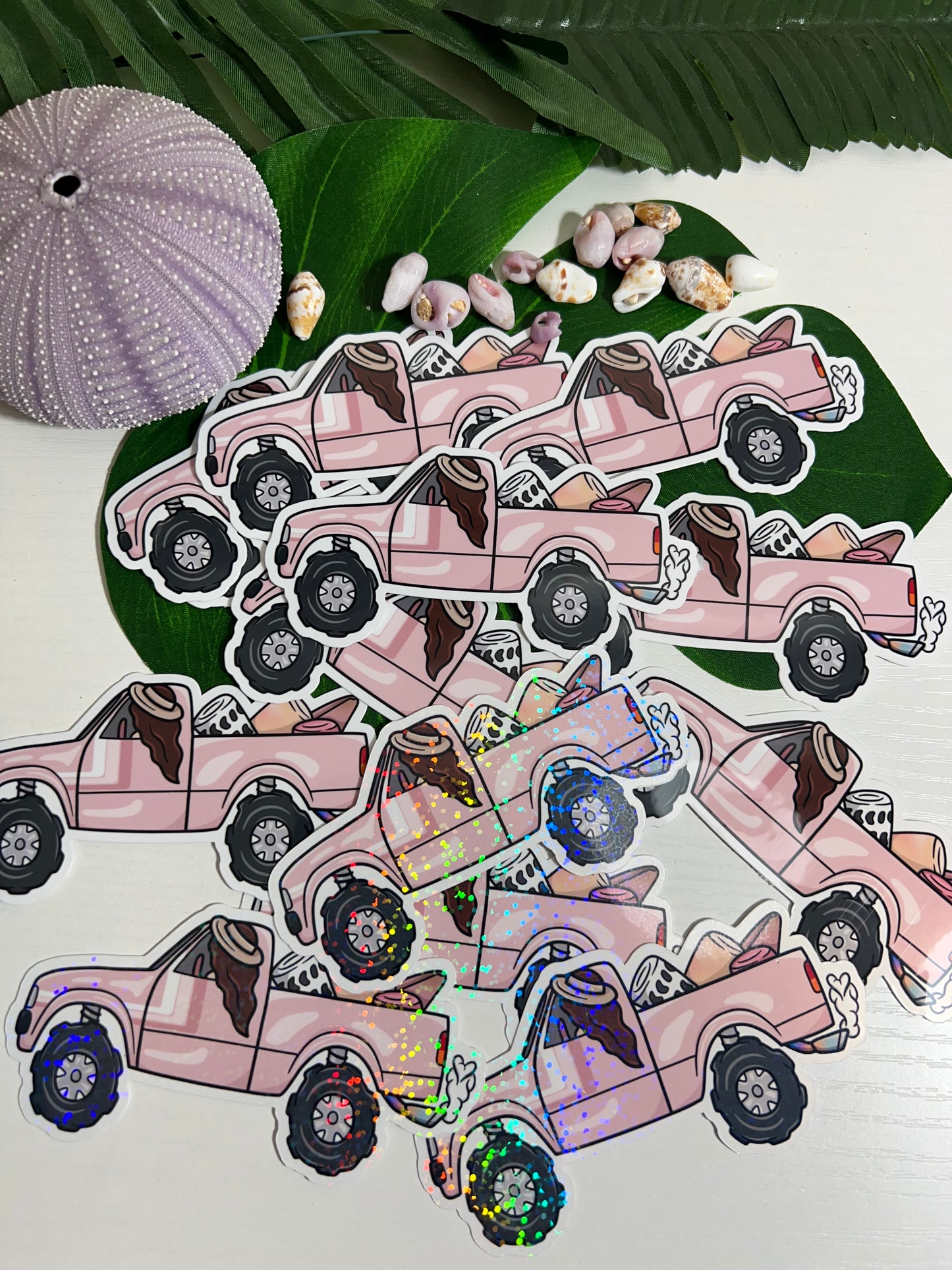 Shell Huntah Truck Stickers