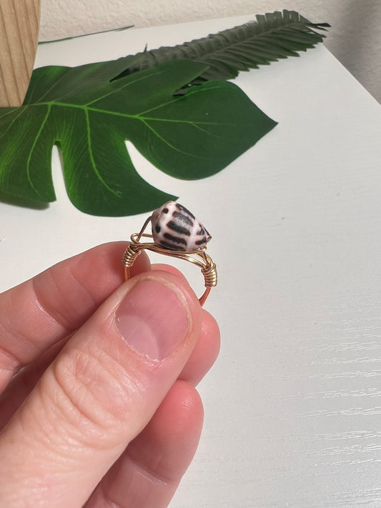 Chaldean Cone Wire Wrapped Ring - Size 6
