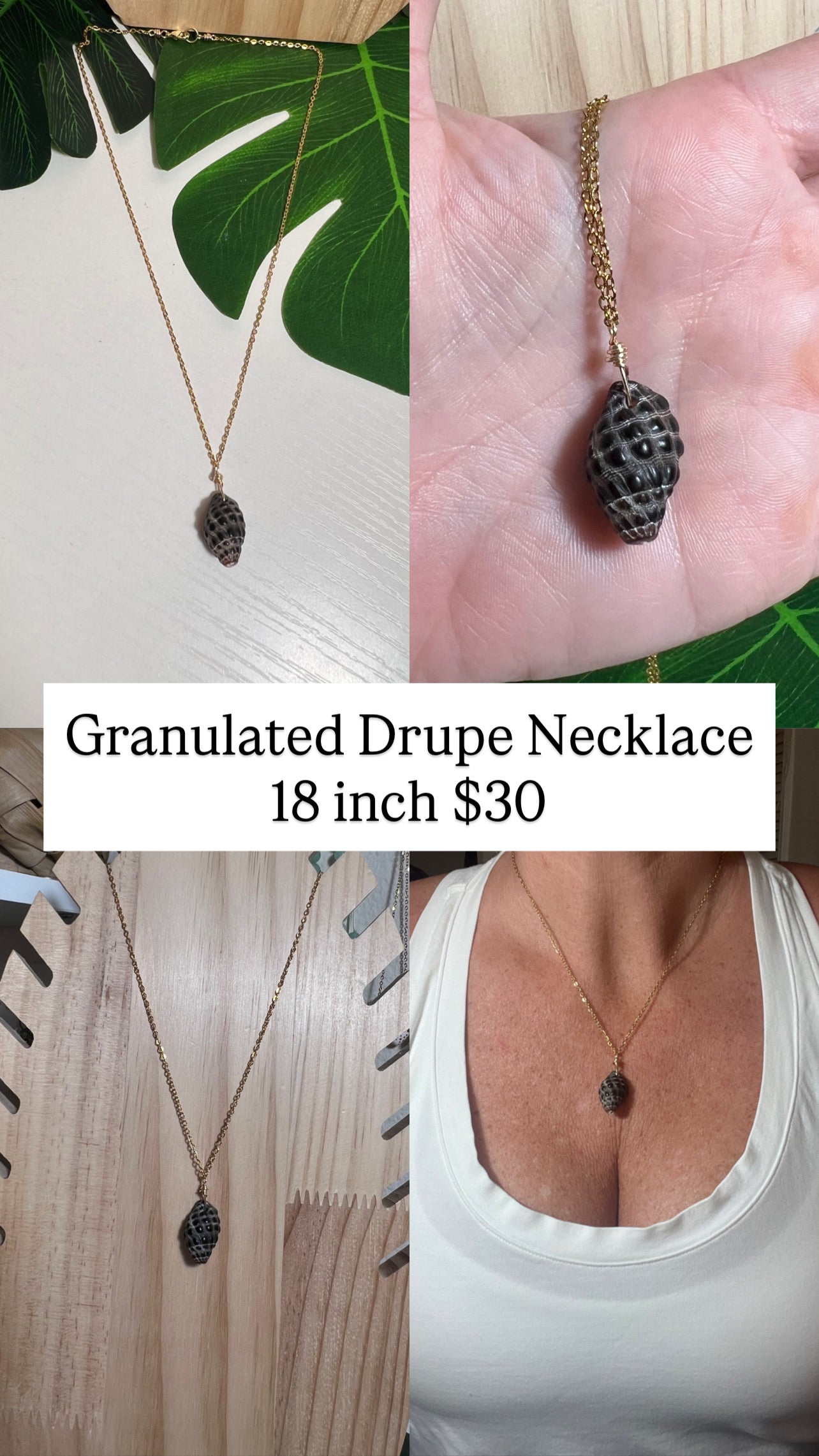 Granulated Drupe Necklace