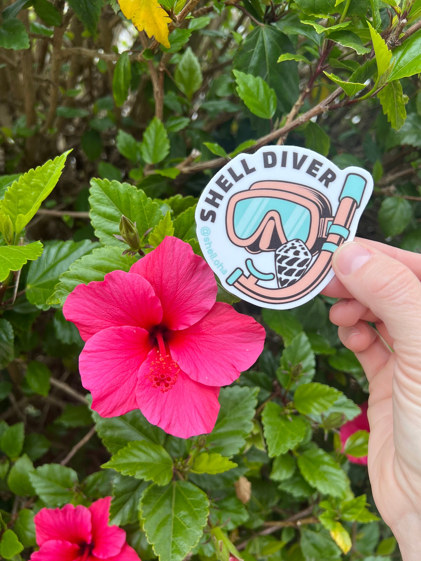 Shell Diver Sticker
