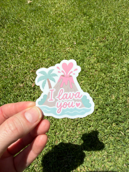 I Lava You Sticker