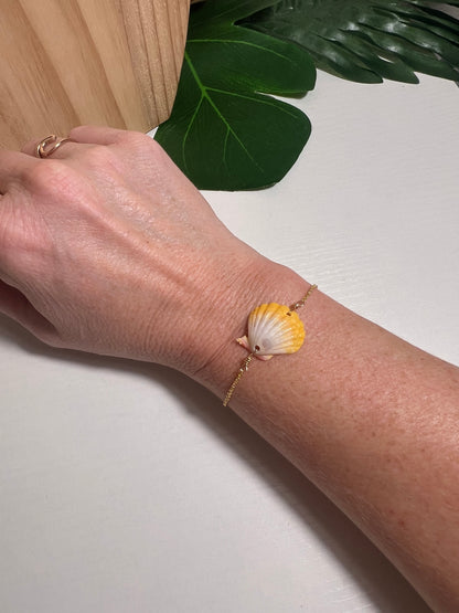 Sunrise Shell Bracelet - Gold Filled