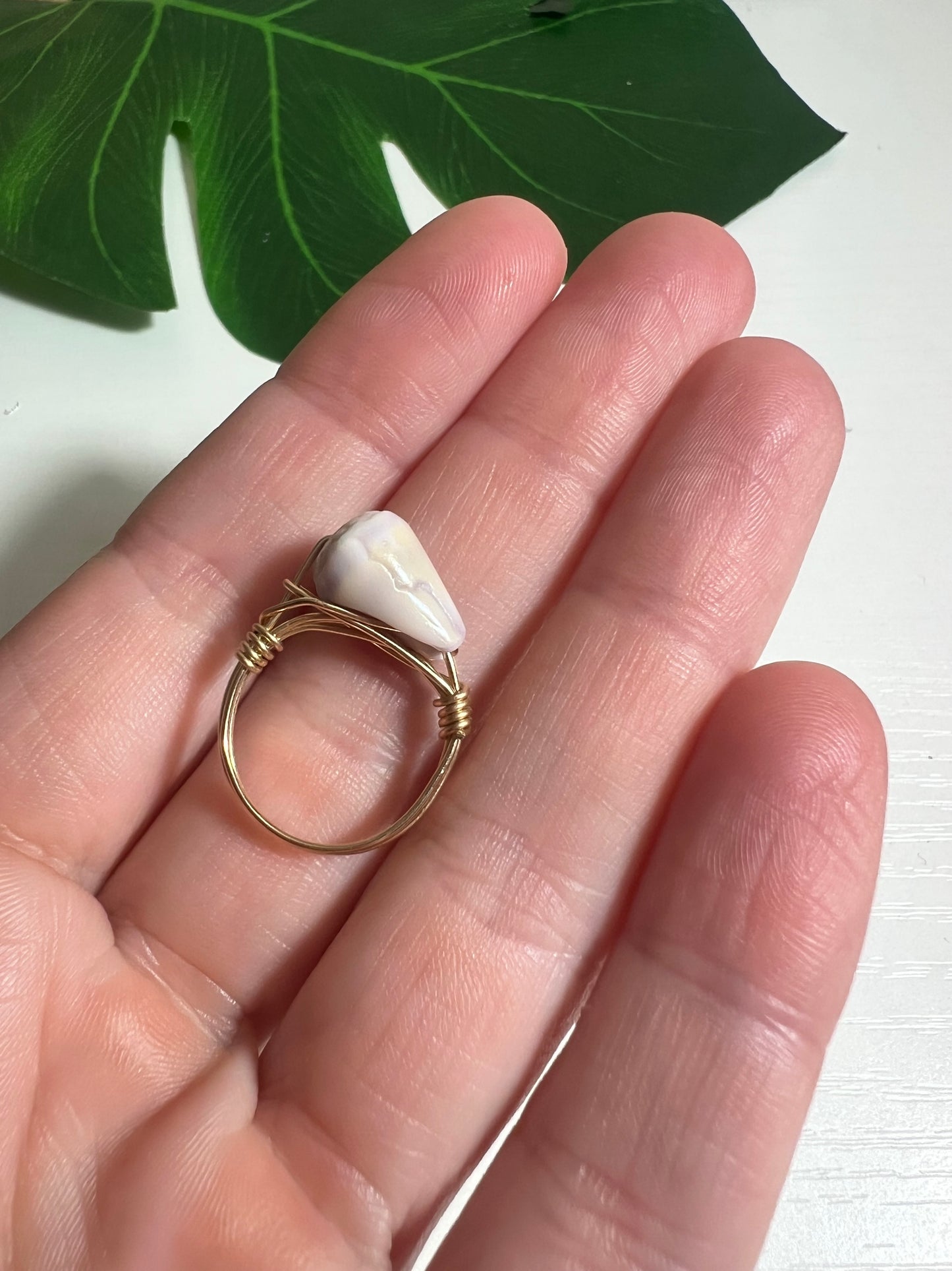 Morelets Cone Wire Wrapped Ring - Size 5 - Gold Filled