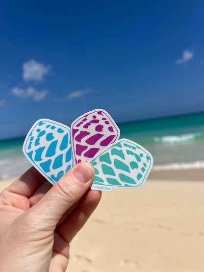Neon Hebrew Cone Shell Stickers