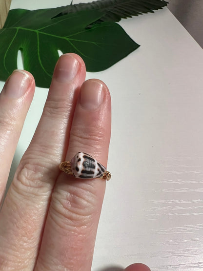 Chaldean Cone Wire Wrapped Ring - Size 6